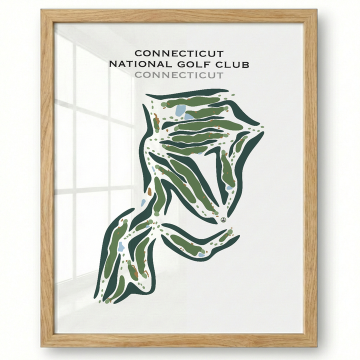 Connecticut National Golf Club, Connecticut - Printed Golf Courses