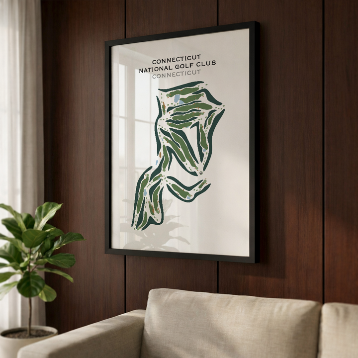 Connecticut National Golf Club, Connecticut - Printed Golf Courses