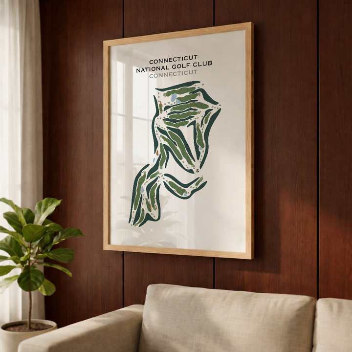 Connecticut National Golf Club, Connecticut - Printed Golf Courses