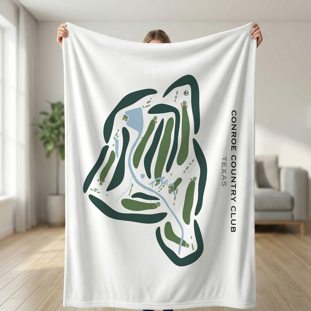 Conroe Country Club, Texas - Printed Golf Courses