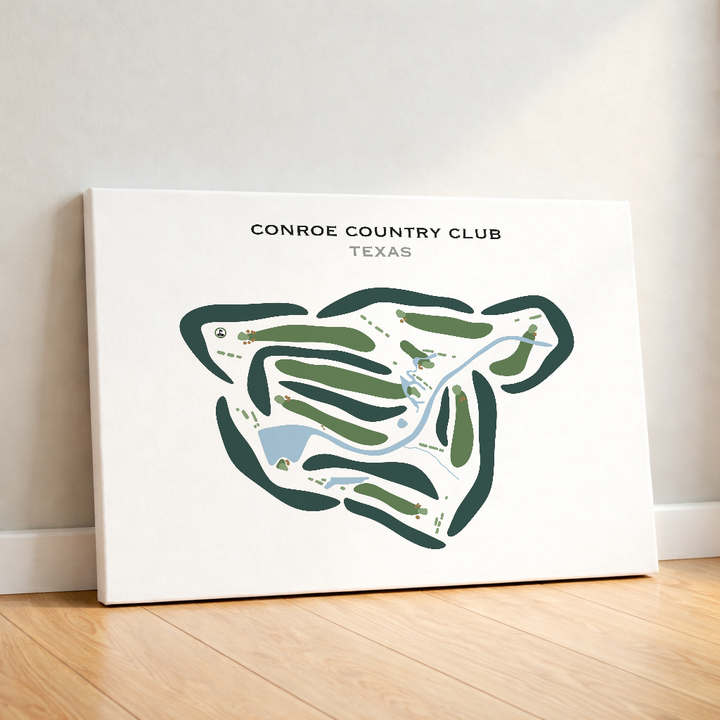 Conroe Country Club, Texas - Printed Golf Courses