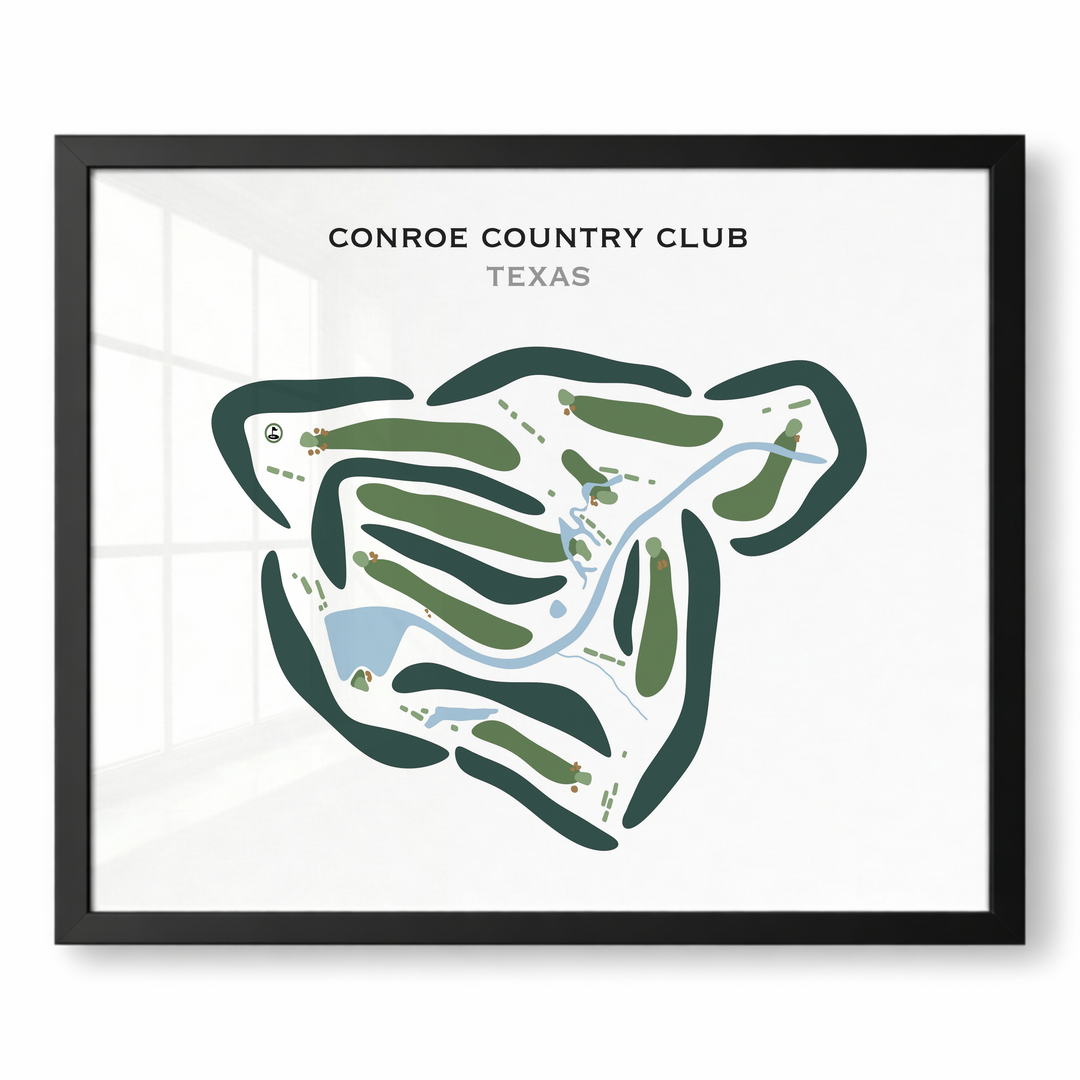Conroe Country Club, Texas - Printed Golf Courses