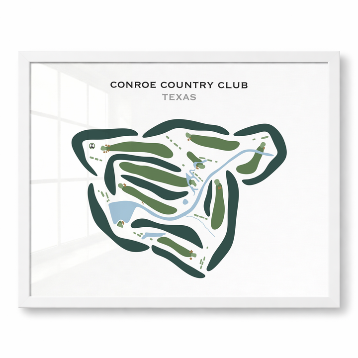 Conroe Country Club, Texas - Printed Golf Courses