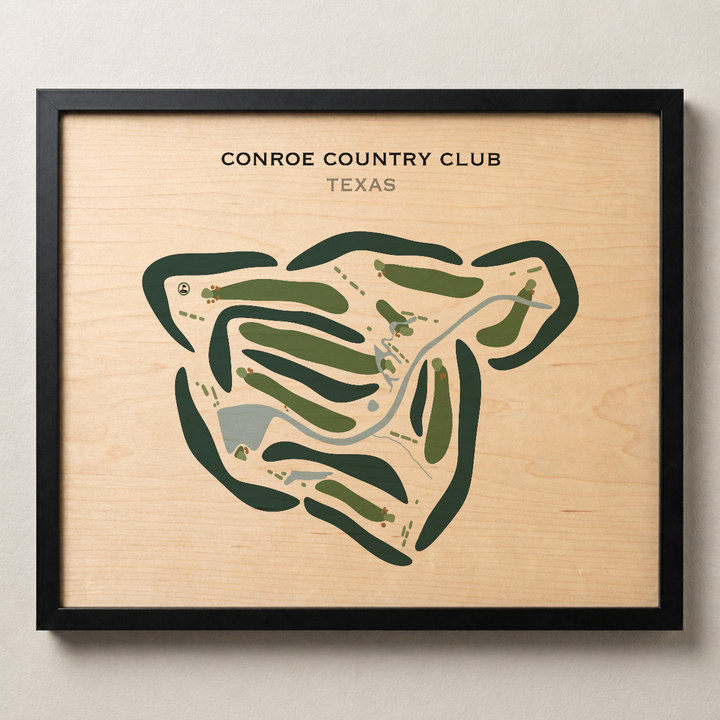 Conroe Country Club, Texas - Printed Golf Courses