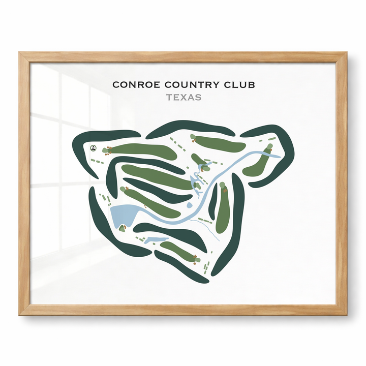 Conroe Country Club, Texas - Printed Golf Courses