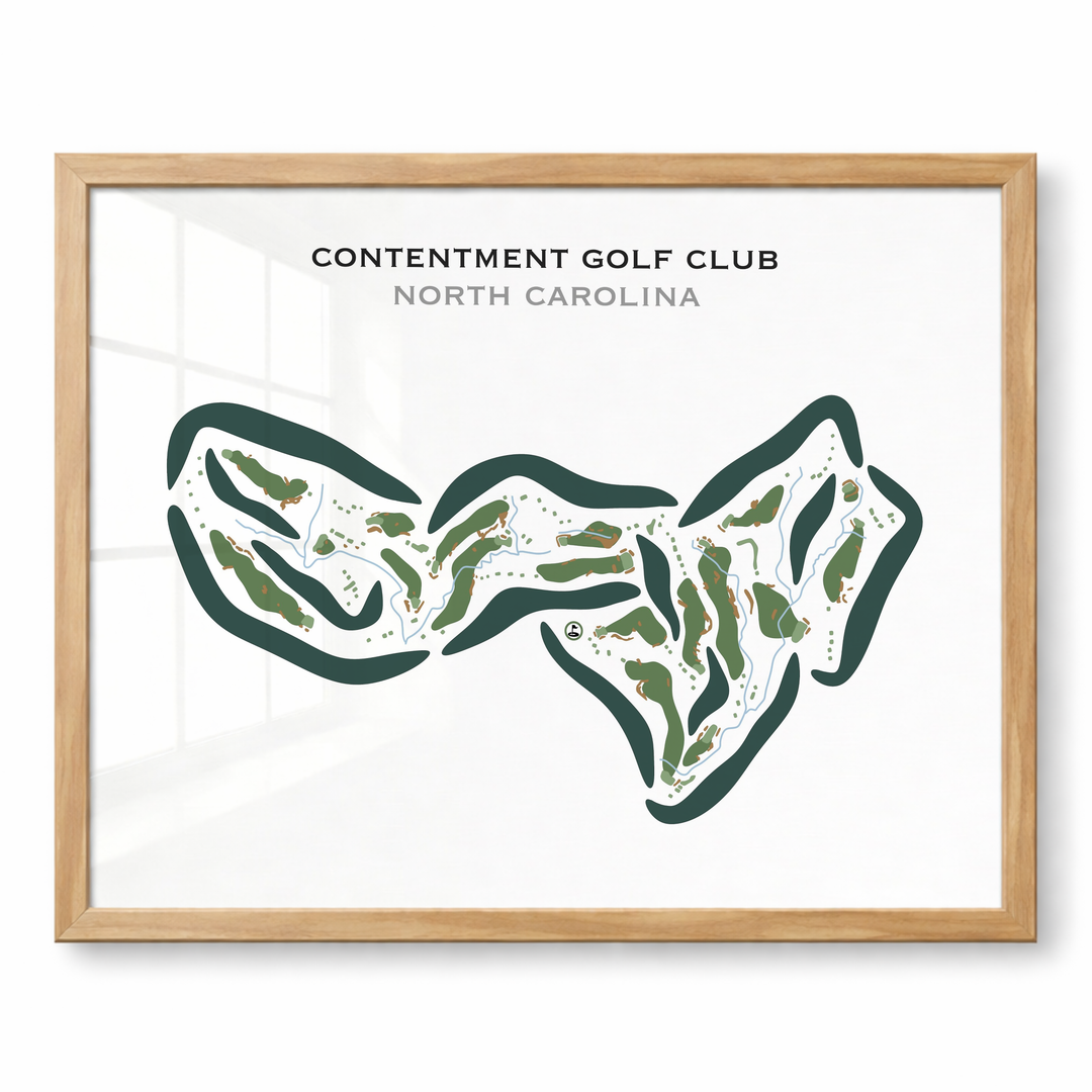 Contentment Golf Club, North Carolina - Printed Golf Courses