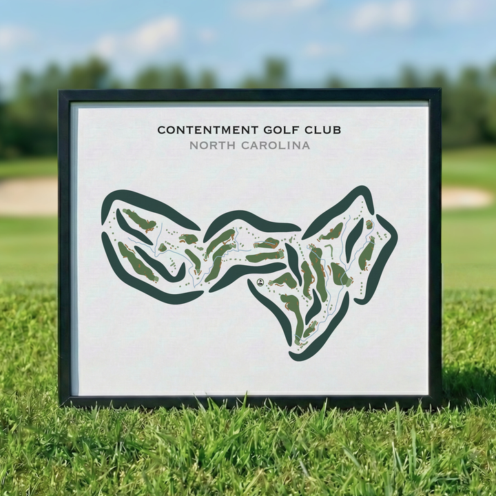 Contentment Golf Club, North Carolina - Printed Golf Courses