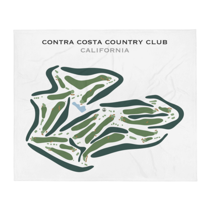 Contra Costa Country Club, California - Printed Golf Courses