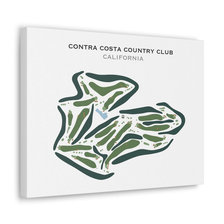 Contra Costa Country Club, California - Printed Golf Courses