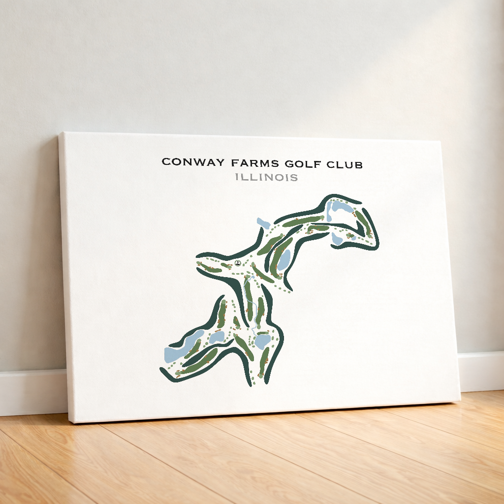 Conway Farms Golf Club, Illinois - Printed Golf Courses