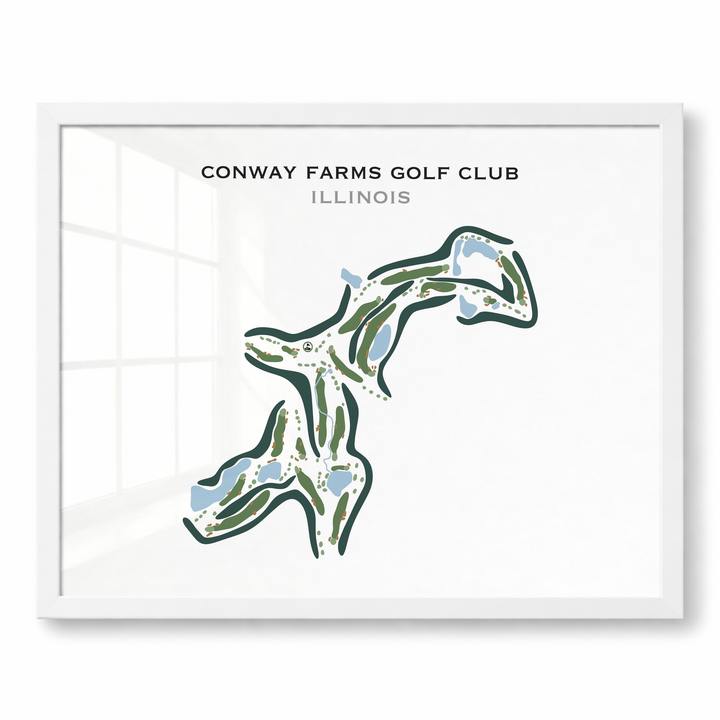 Conway Farms Golf Club, Illinois - Printed Golf Courses