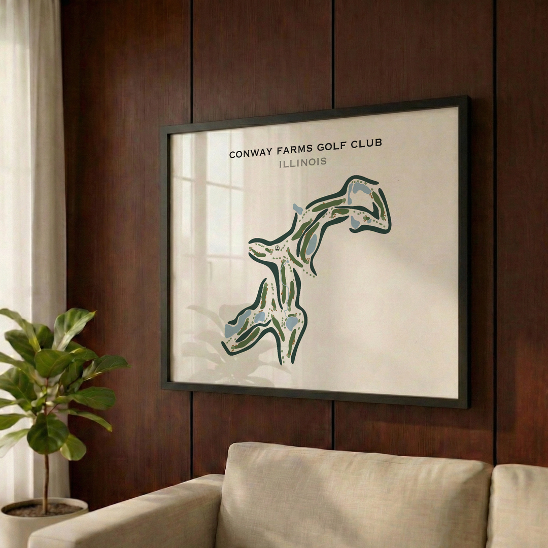 Conway Farms Golf Club, Illinois - Printed Golf Courses