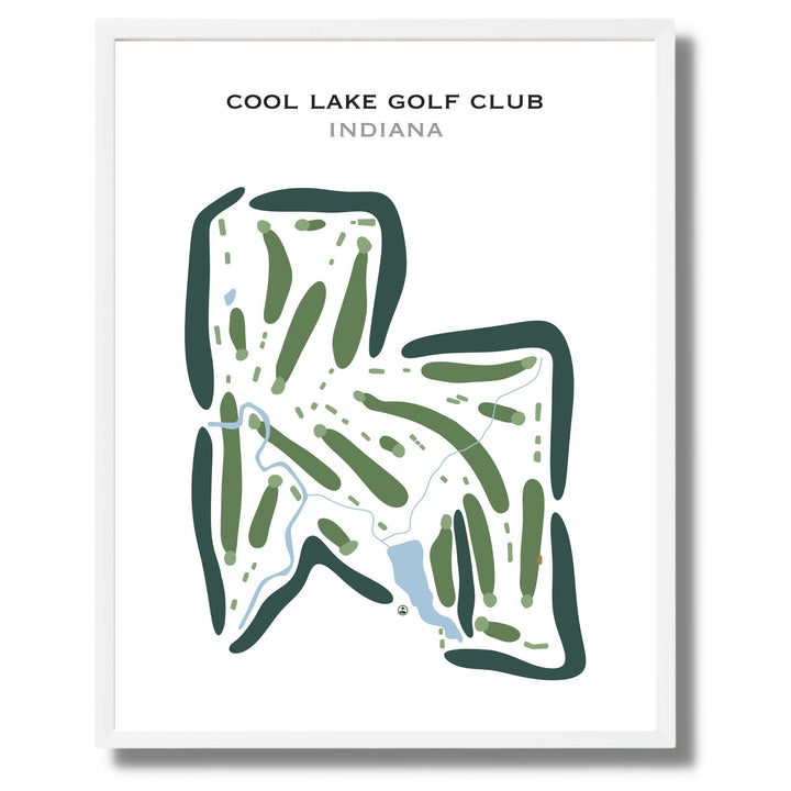 Cool Lake Golf Club, Indiana - Printed Golf Courses