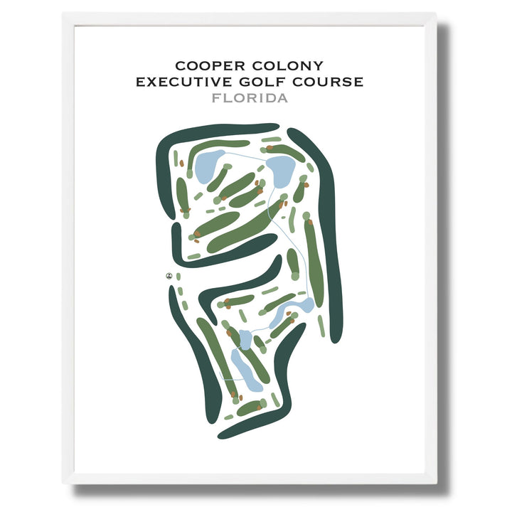 Cooper Colony Executive Golf Course, Florida - Printed Golf Courses