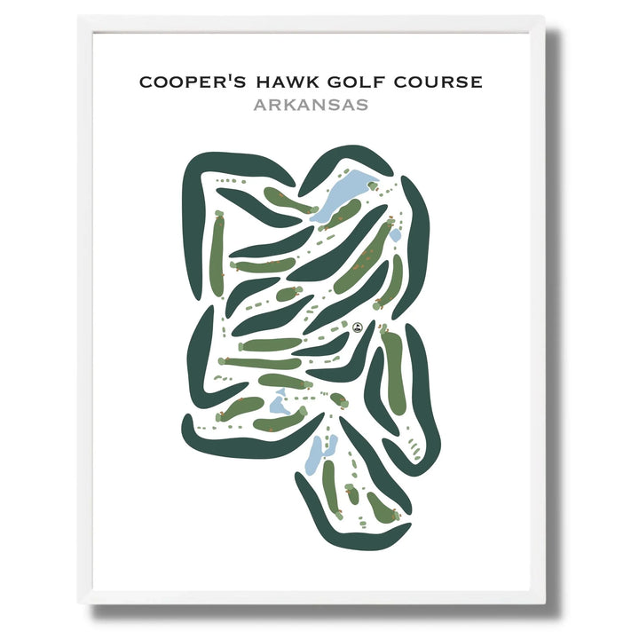 Cooper's Hawk Golf Course, Arkansas - Printed Golf Courses