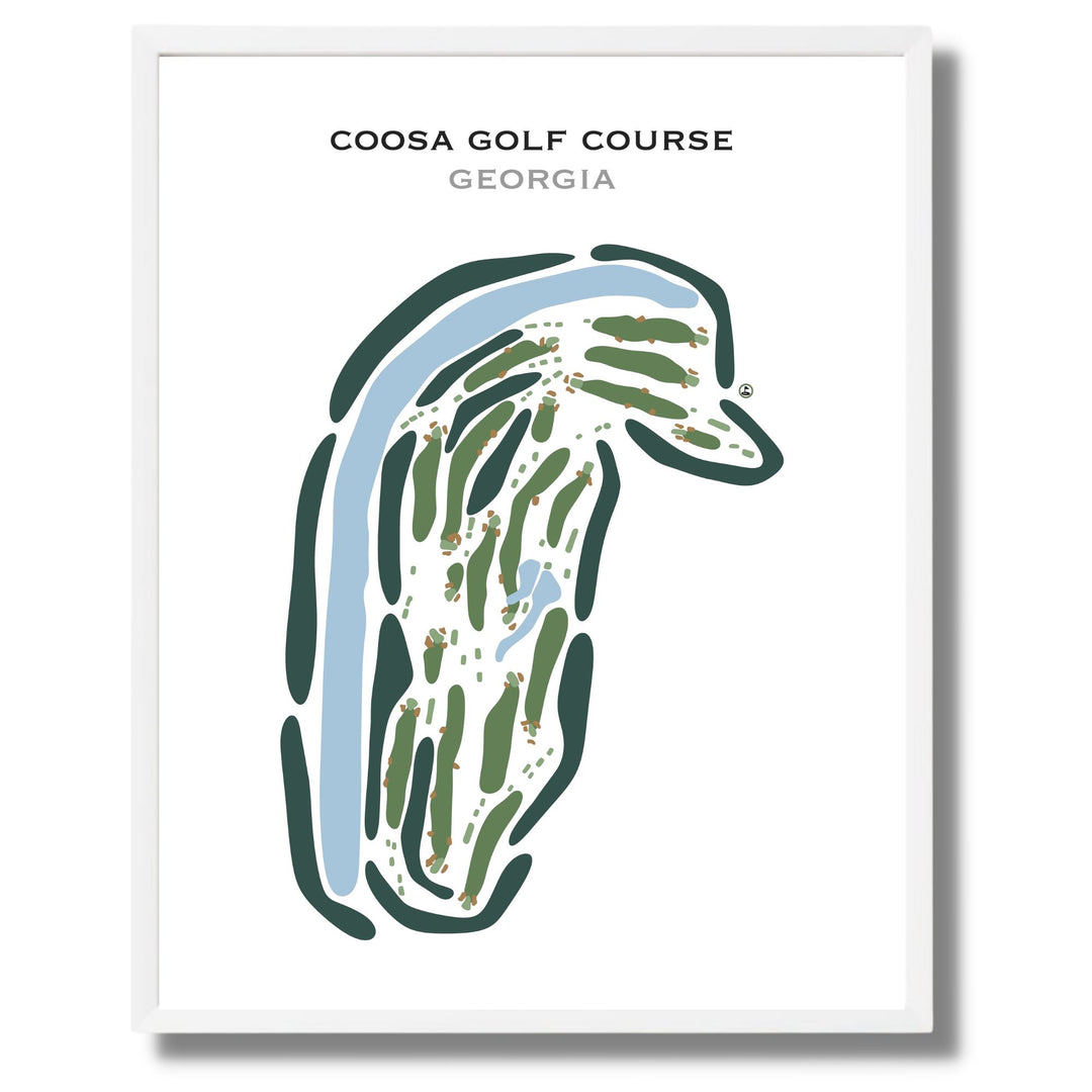 Coosa Golf Course, Georgia - Printed Golf Courses