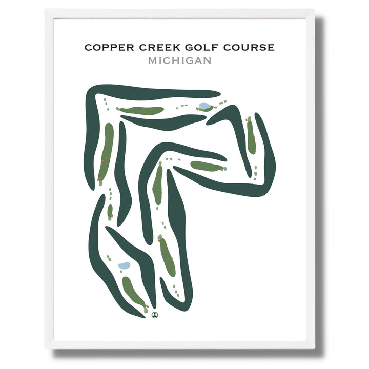 Copper Creek Golf Course, Michigan - Printed Golf Courses