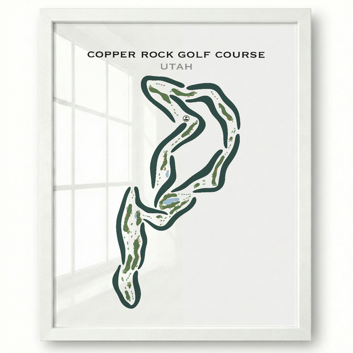 Copper Rock Golf Course, Hurricane Utah - Printed Golf Courses