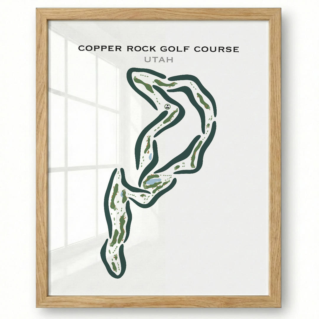 Copper Rock Golf Course, Hurricane Utah - Printed Golf Courses