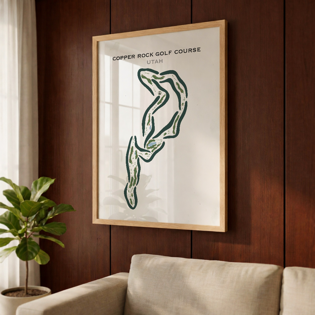 Copper Rock Golf Course, Hurricane Utah - Printed Golf Courses