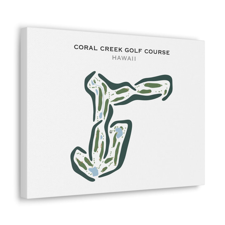 Coral Creek Golf Course, Hawaii - Printed Golf Courses