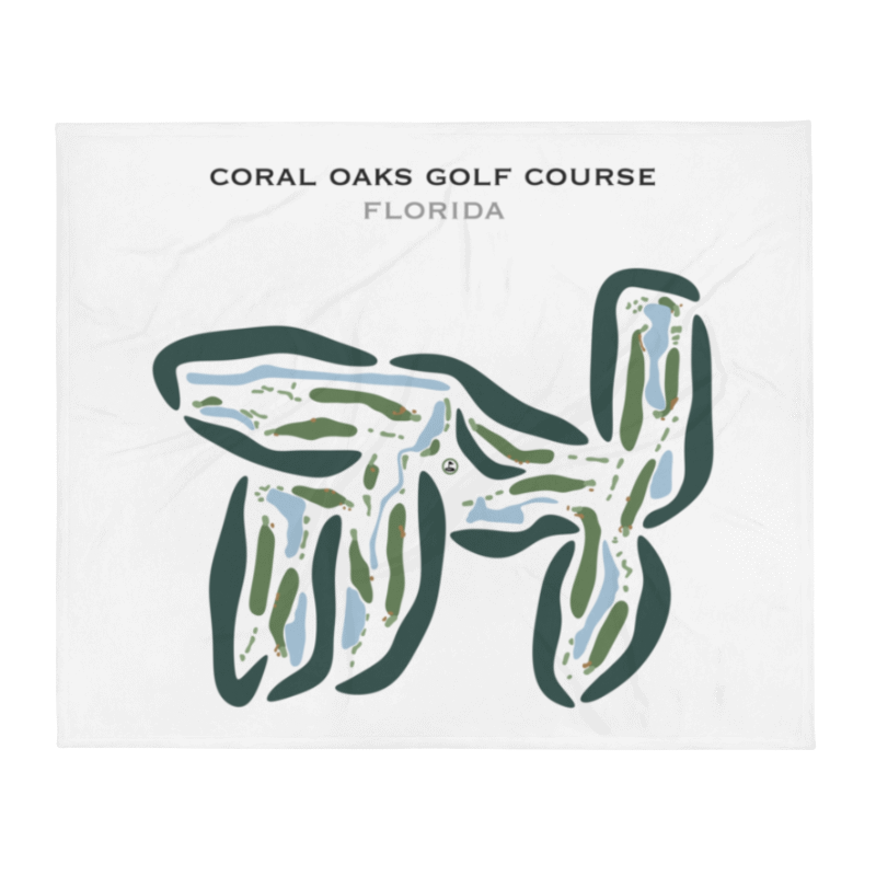 Coral Oaks Golf Course, Florida - Printed Golf Courses