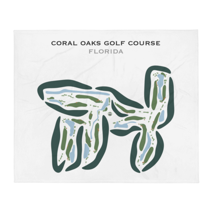 Coral Oaks Golf Course, Florida - Printed Golf Courses
