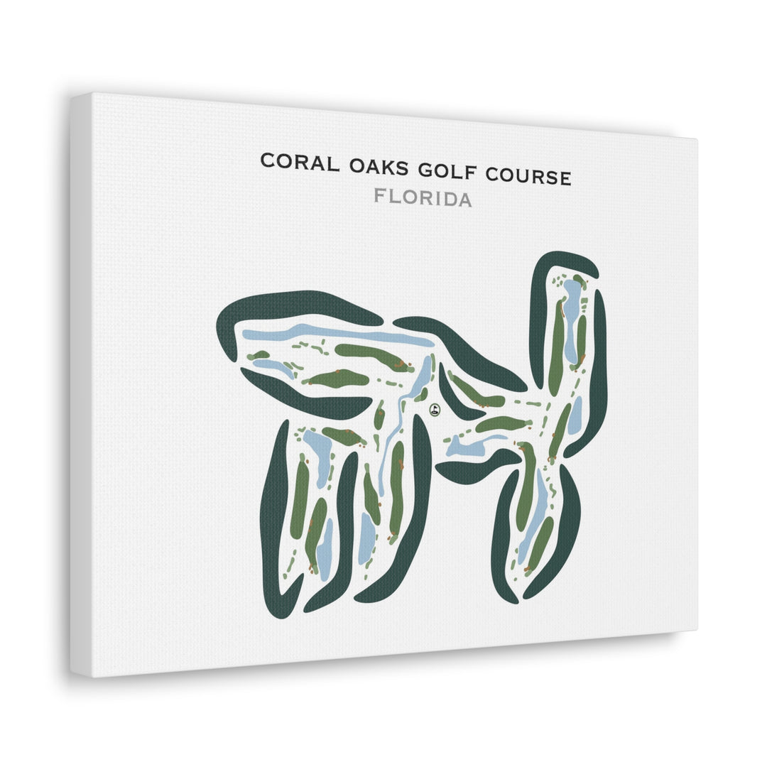 Coral Oaks Golf Course, Florida - Printed Golf Courses