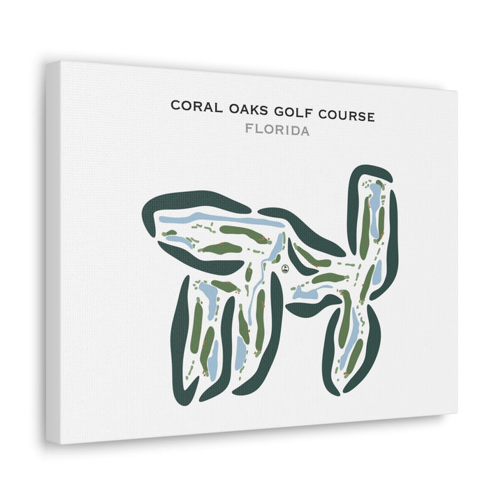 Coral Oaks Golf Course, Florida - Printed Golf Courses