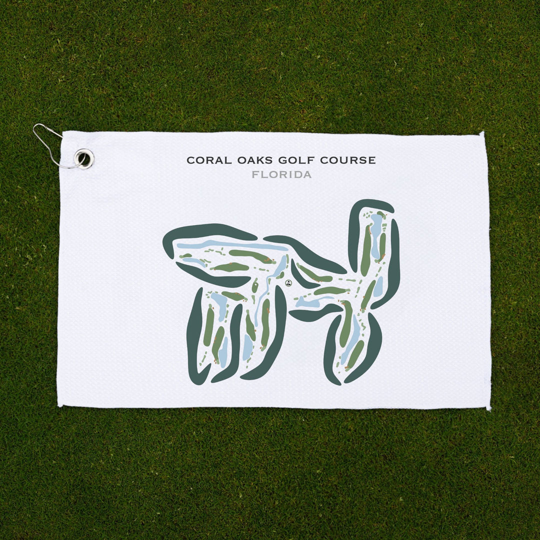 Coral Oaks Golf Course, Florida - Printed Golf Courses
