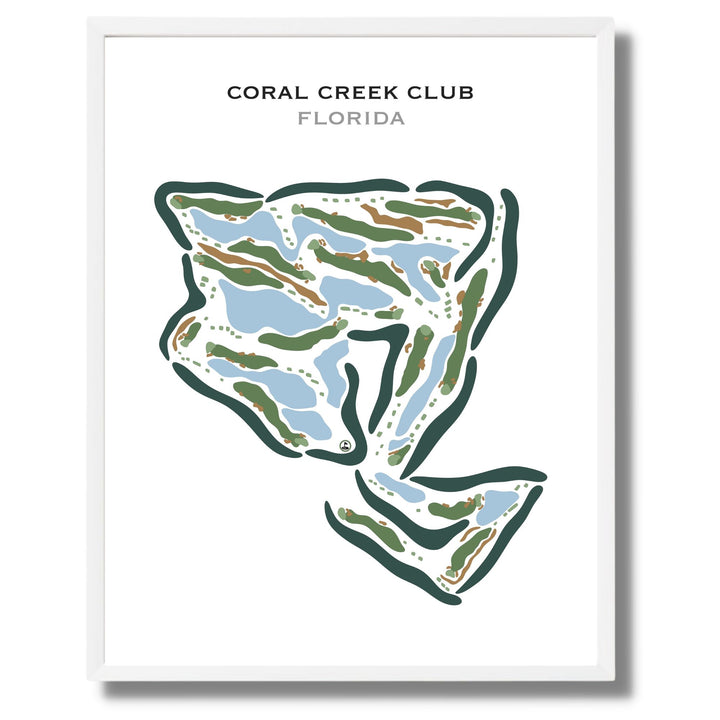 Coral Creek Club, Florida - Printed Golf Courses