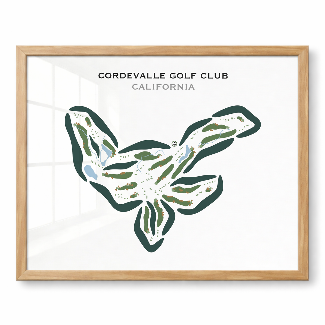 CordeValle Golf Club, California - Printed Golf Courses