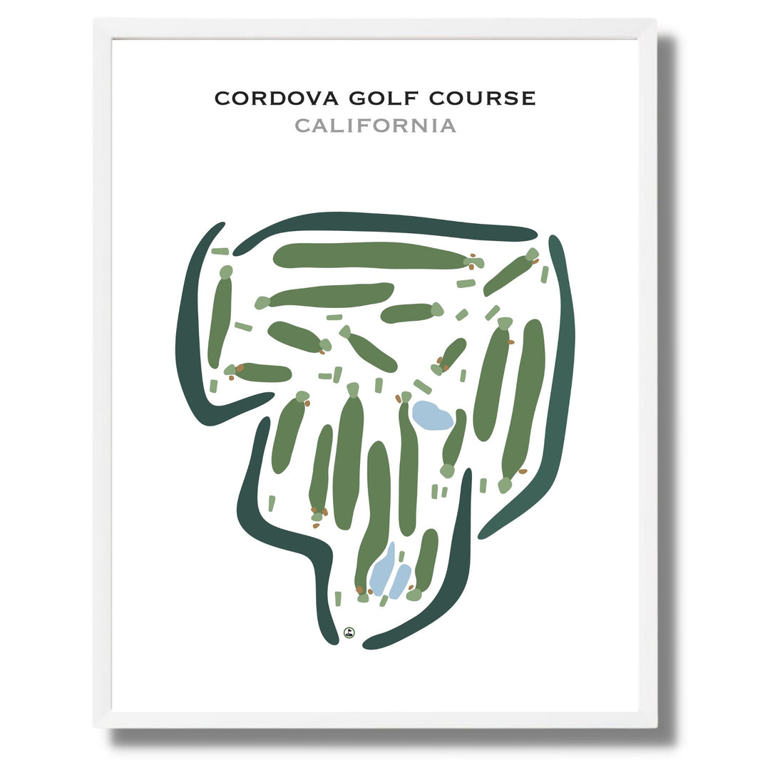 Cordova Golf Course, California - Printed Golf Courses