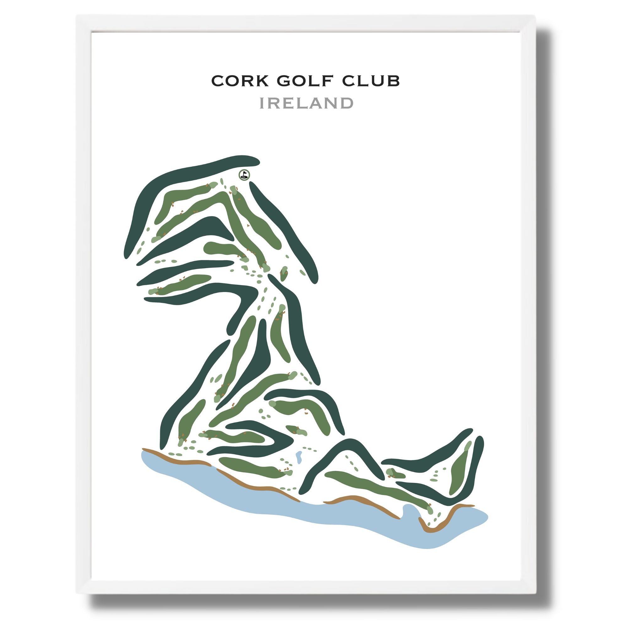 Buy the best-printed artwork collectables of Cork Golf Club. - Golf Course  Prints