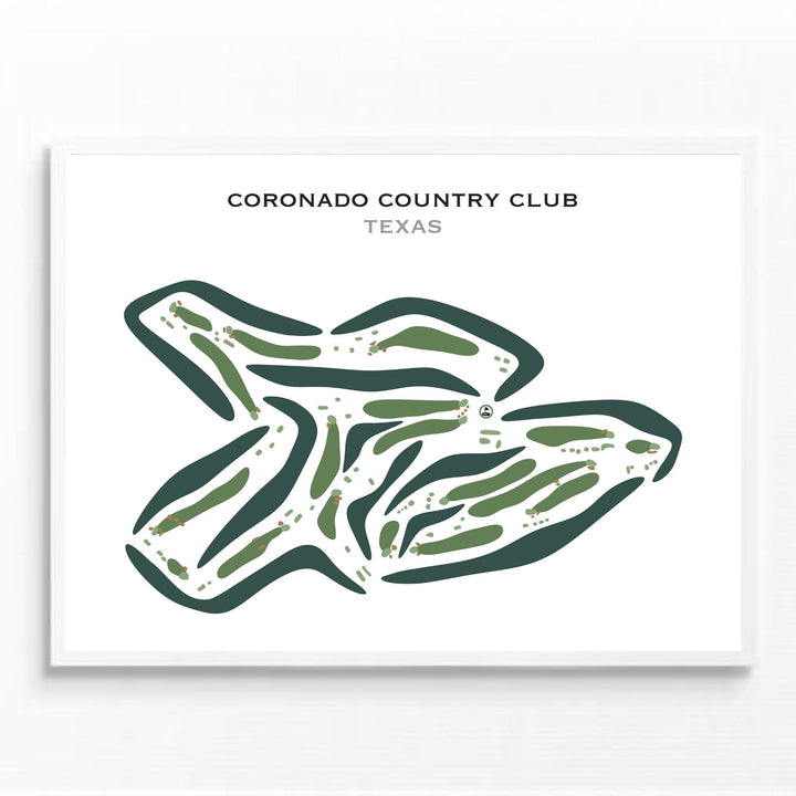 Coronado Country Club, Texas - Printed Golf Courses