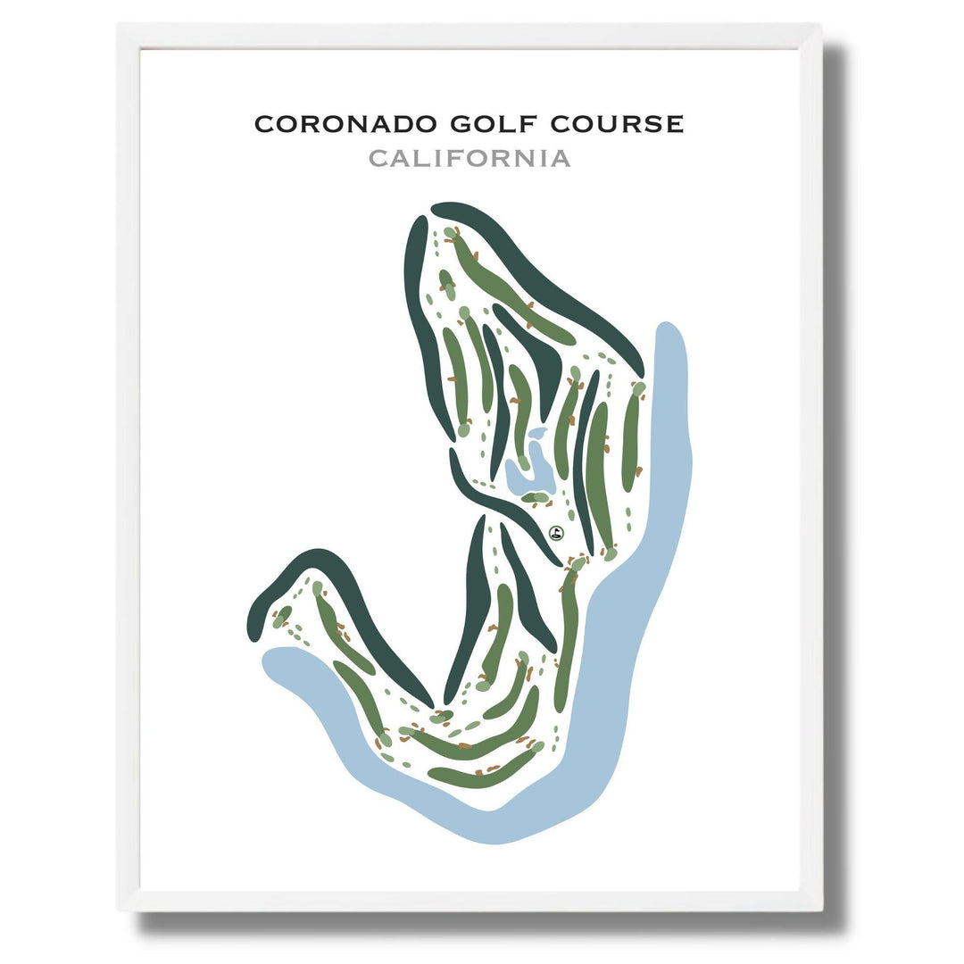 Coronado Golf Course, California - Printed Golf Courses - Golf Course Prints