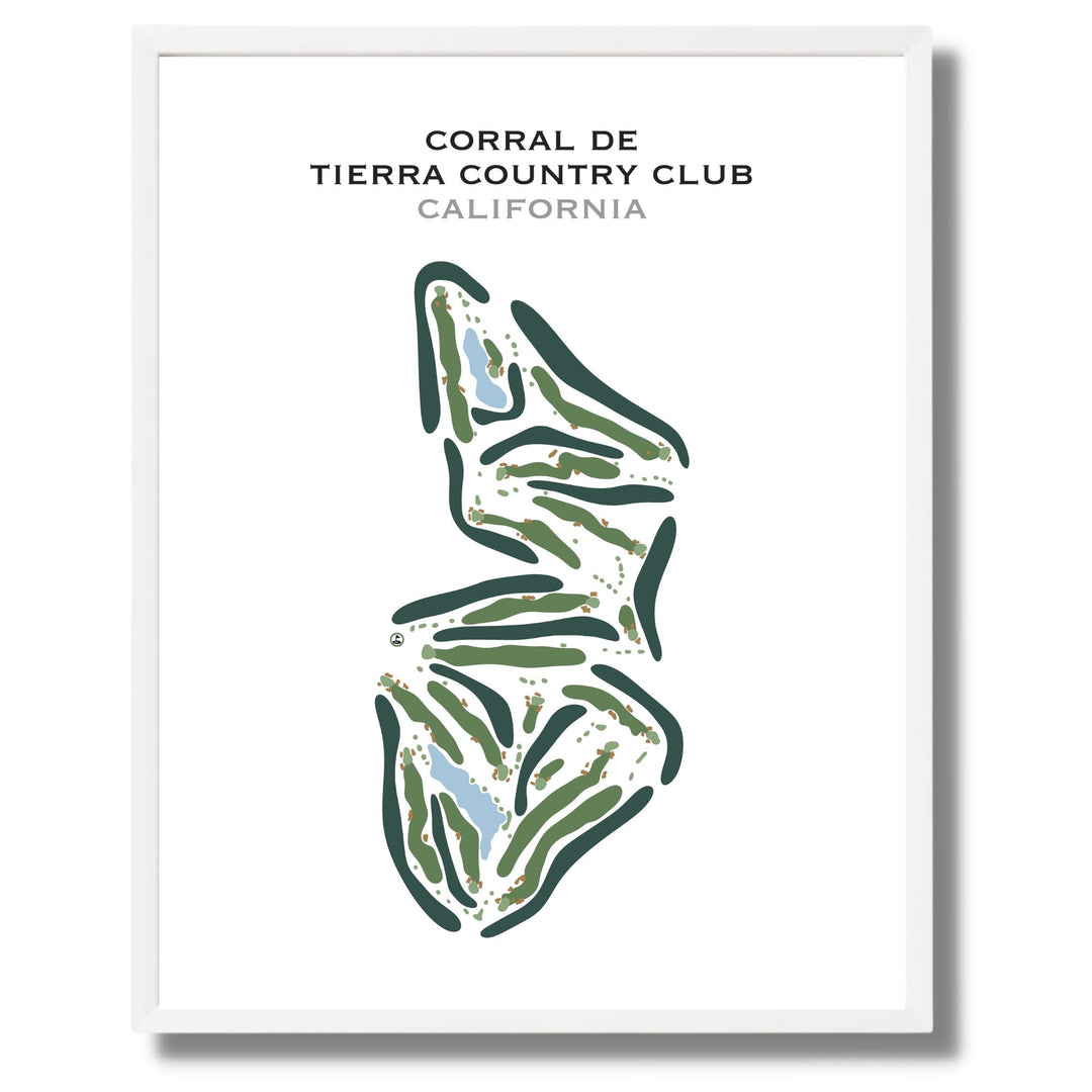 Corral de Tierra Country Club, California - Printed Golf Course