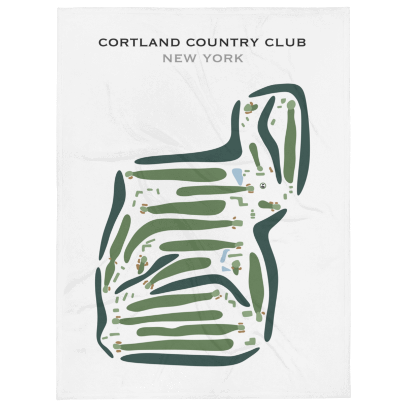 Cortland Country Club, New York - Printed Golf Course