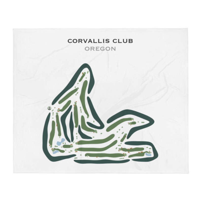 Corvallis Club, Oregon - Printed Golf Courses