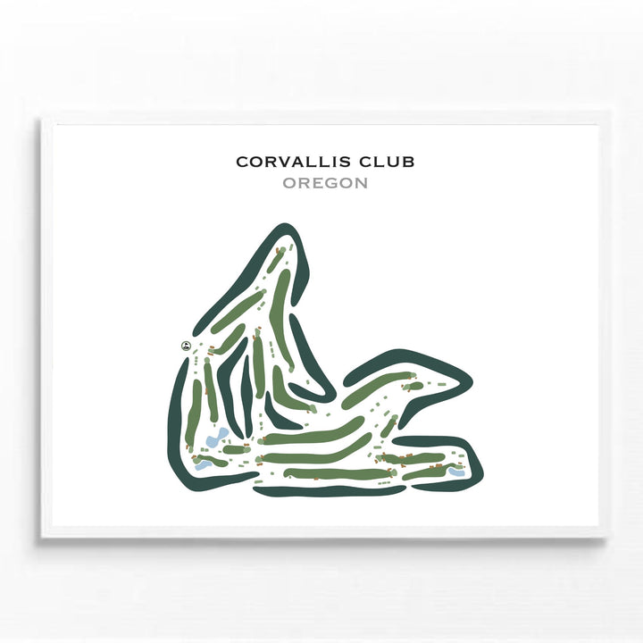 Corvallis Club, Oregon - Printed Golf Courses