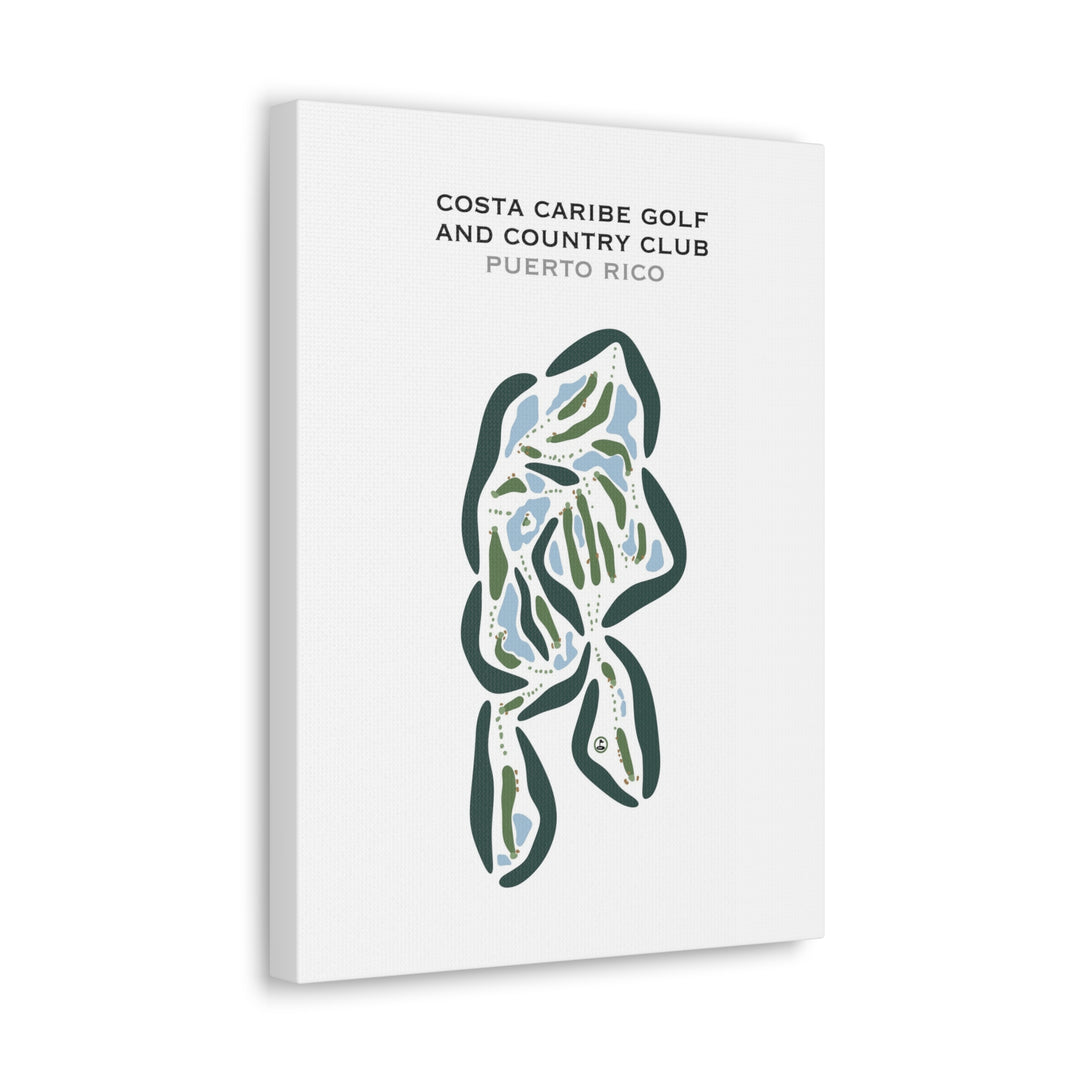 Costa Caribe Golf & Country Club, Puerto Rico - Printed Golf Courses