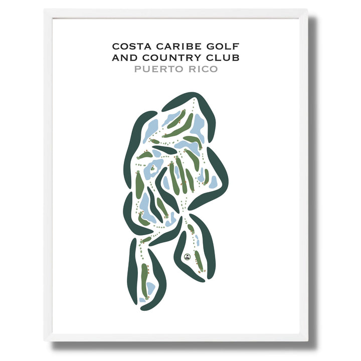 Costa Caribe Golf & Country Club, Puerto Rico - Printed Golf Courses