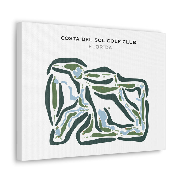 Costa Del Sol Golf Club, Florida - Printed Golf Courses