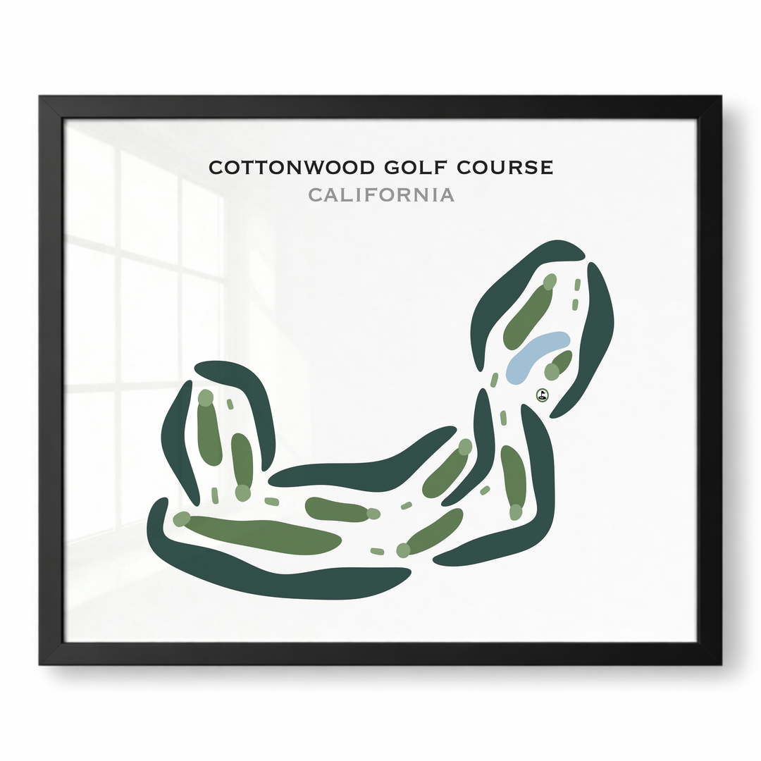 Cottonwood Golf Course, California - Printed Golf Courses