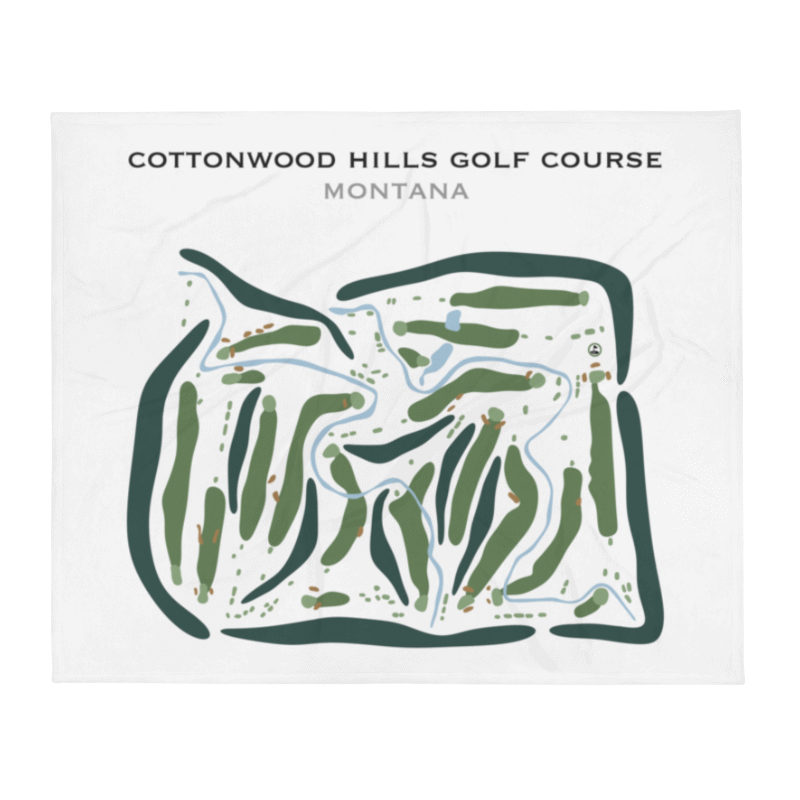 Cottonwood Hills Golf Club, Montana - Printed Golf Courses