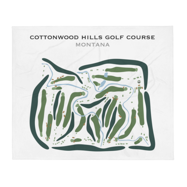 Cottonwood Hills Golf Club, Montana - Printed Golf Courses