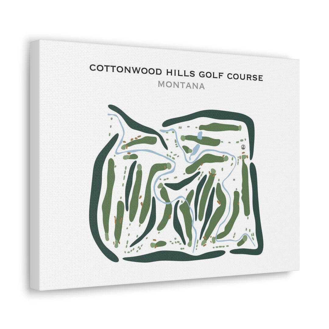 Cottonwood Hills Golf Club, Montana - Printed Golf Courses