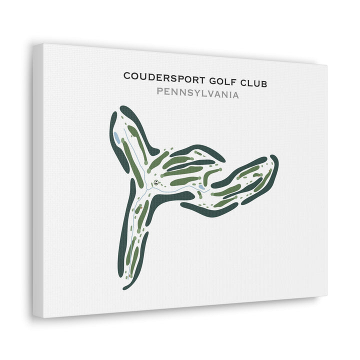 Coudersport Golf Club, Pennsylvania - Printed Golf Course