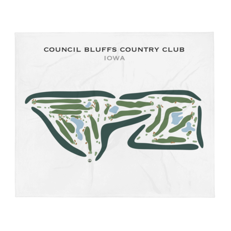 Council Bluffs Country Club, Iowa - Printed Golf Course