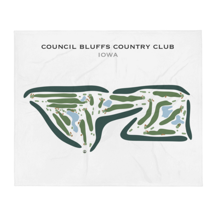 Council Bluffs Country Club, Iowa - Printed Golf Course